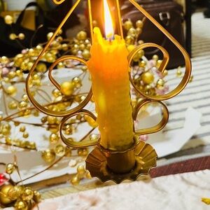 Gold and Yellow Candle Holder wall sconces